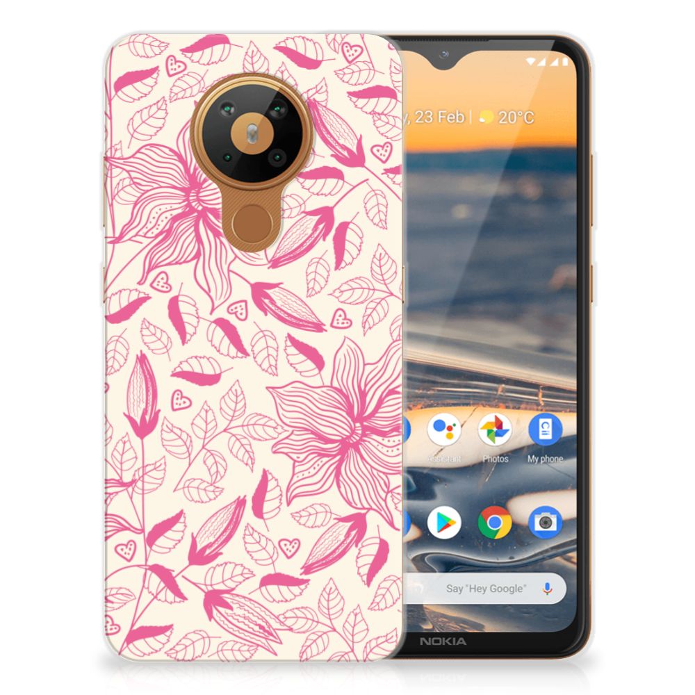 Nokia 5.3 TPU Case Pink Flowers B2C Telecom