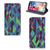 Apple iPhone Xr Stand Case Abstract Green Blue