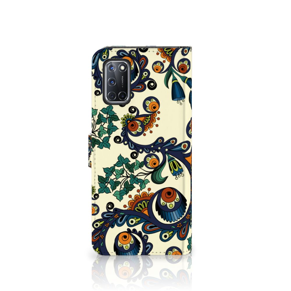 Wallet Case OPPO A72 | OPPO A52 Barok Flower