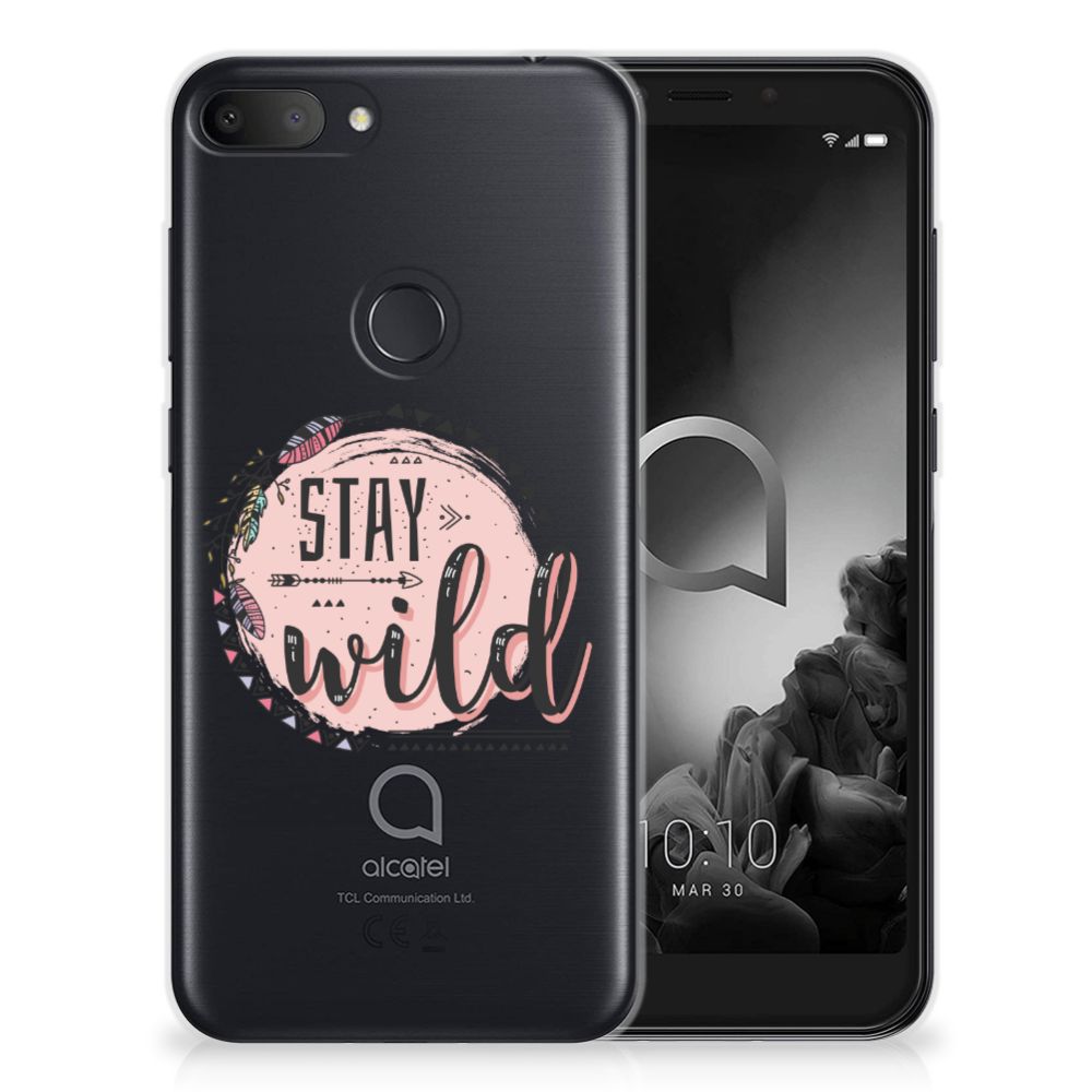 Alcatel 1S (2019) Telefoonhoesje met Naam Boho Stay Wild
