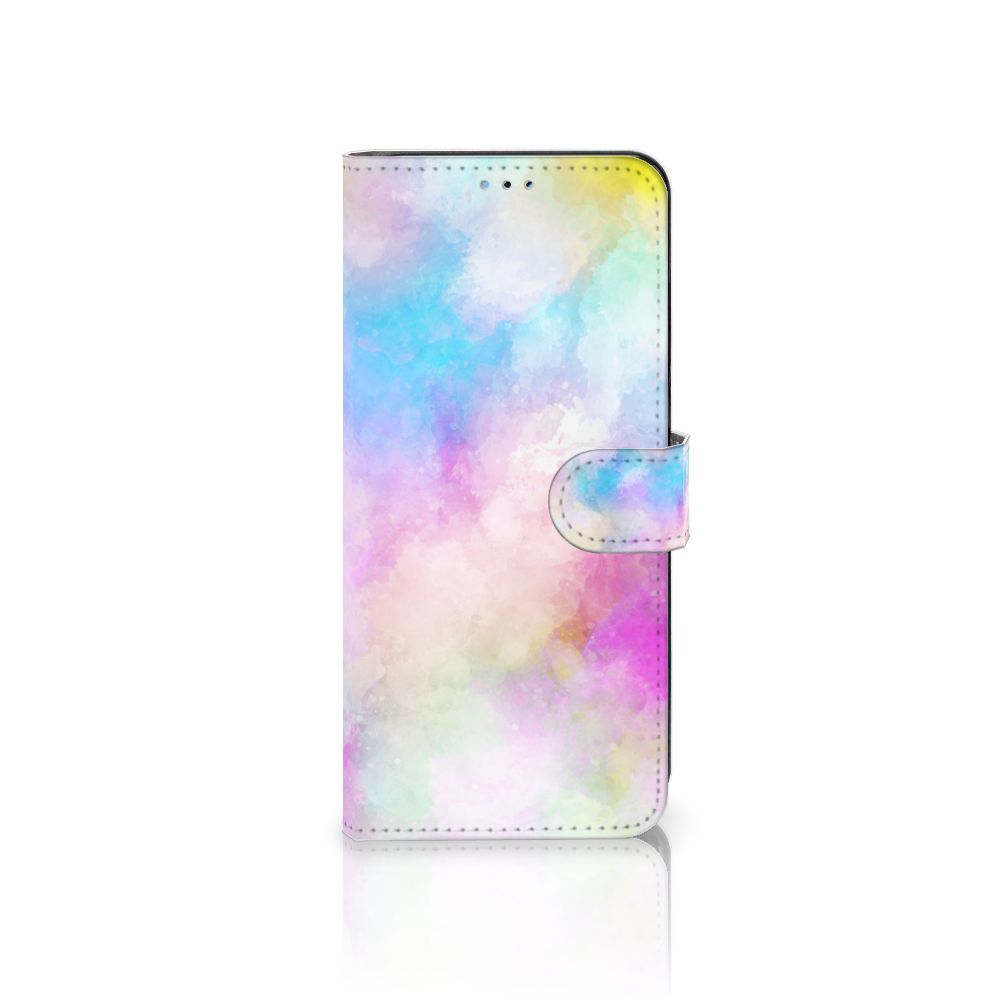 Hoesje OPPO A77 5G | A57 5G Watercolor Light met pastelkleuren en unieke watercolor design.