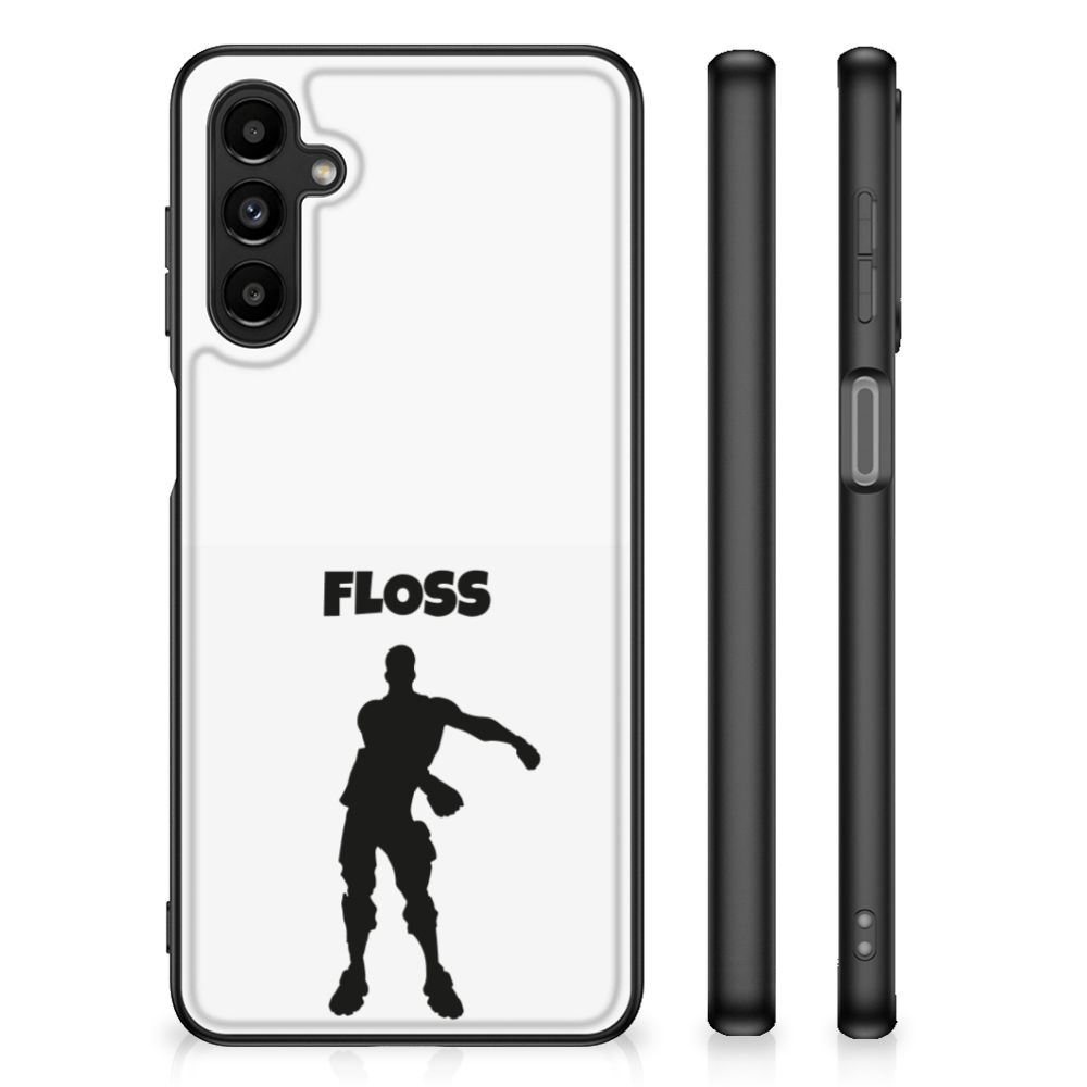 Samsung Galaxy A14 5G Hoesje Floss met unieke illustratie en schokabsorberend materiaal.