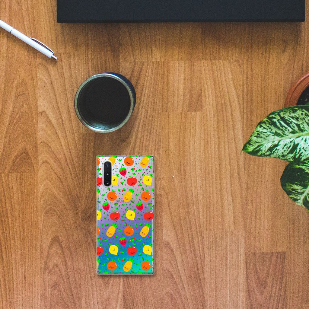 Samsung Galaxy Note 10 Siliconen Case Fruits