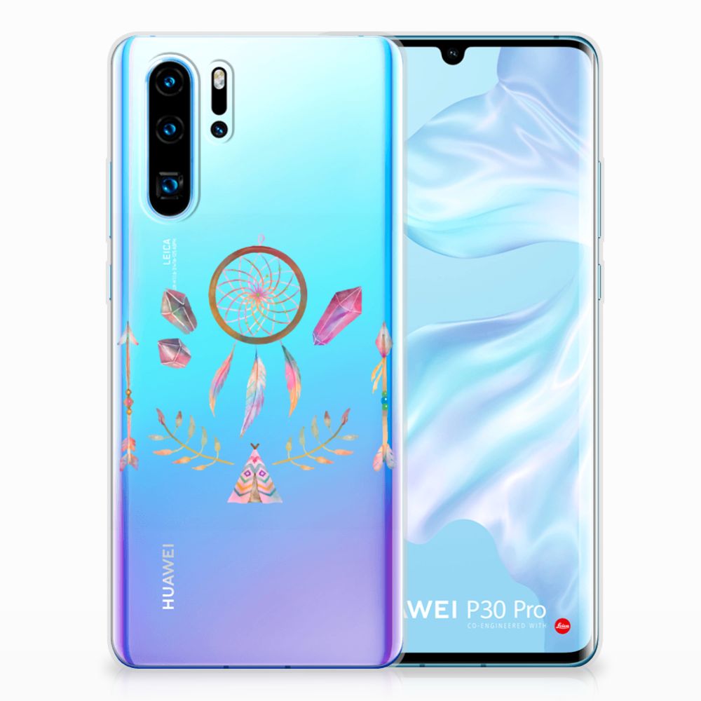 Huawei P30 Pro Telefoonhoesje met Naam Boho Dreamcatcher