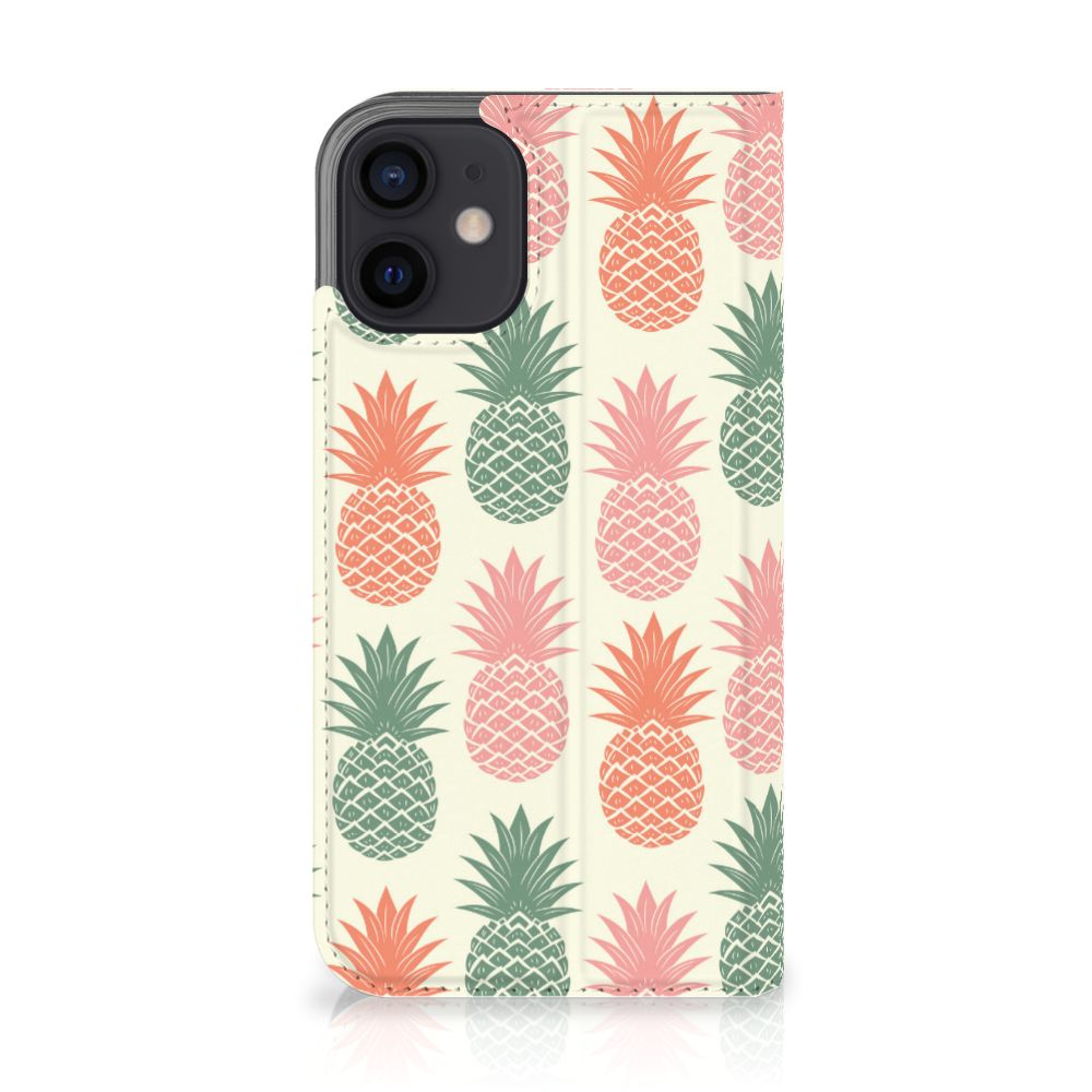 iPhone 12 Mini Flip Style Cover Ananas - B2C Telecom