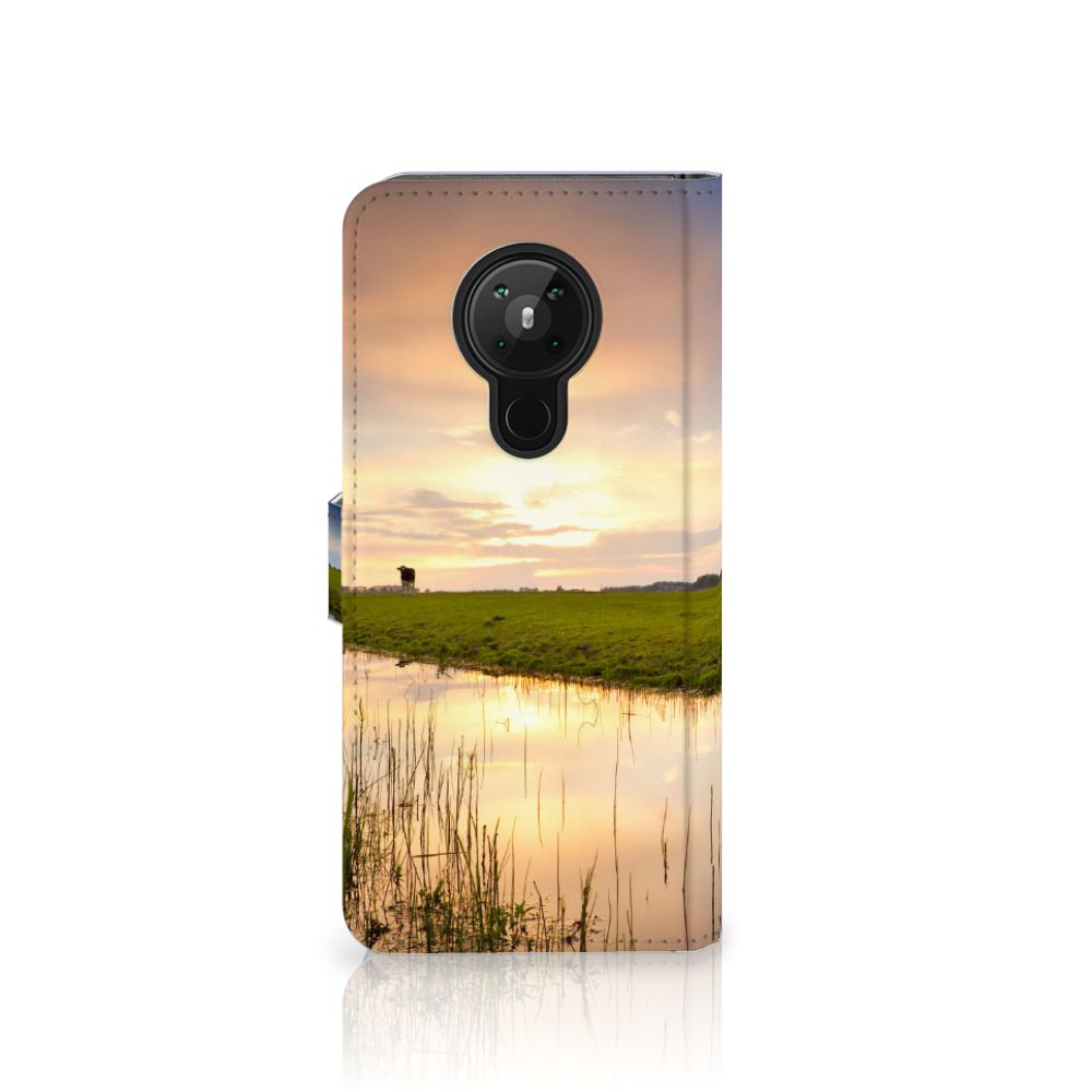 Nokia 5.3 Telefoonhoesje met Pasjes Koe