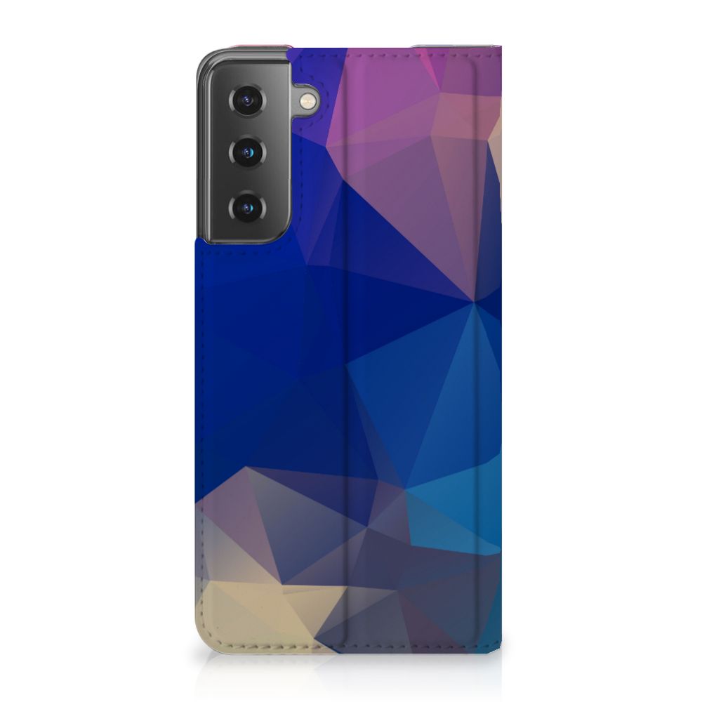 Samsung Galaxy S21 Stand Case Polygon Dark - B2C Telecom