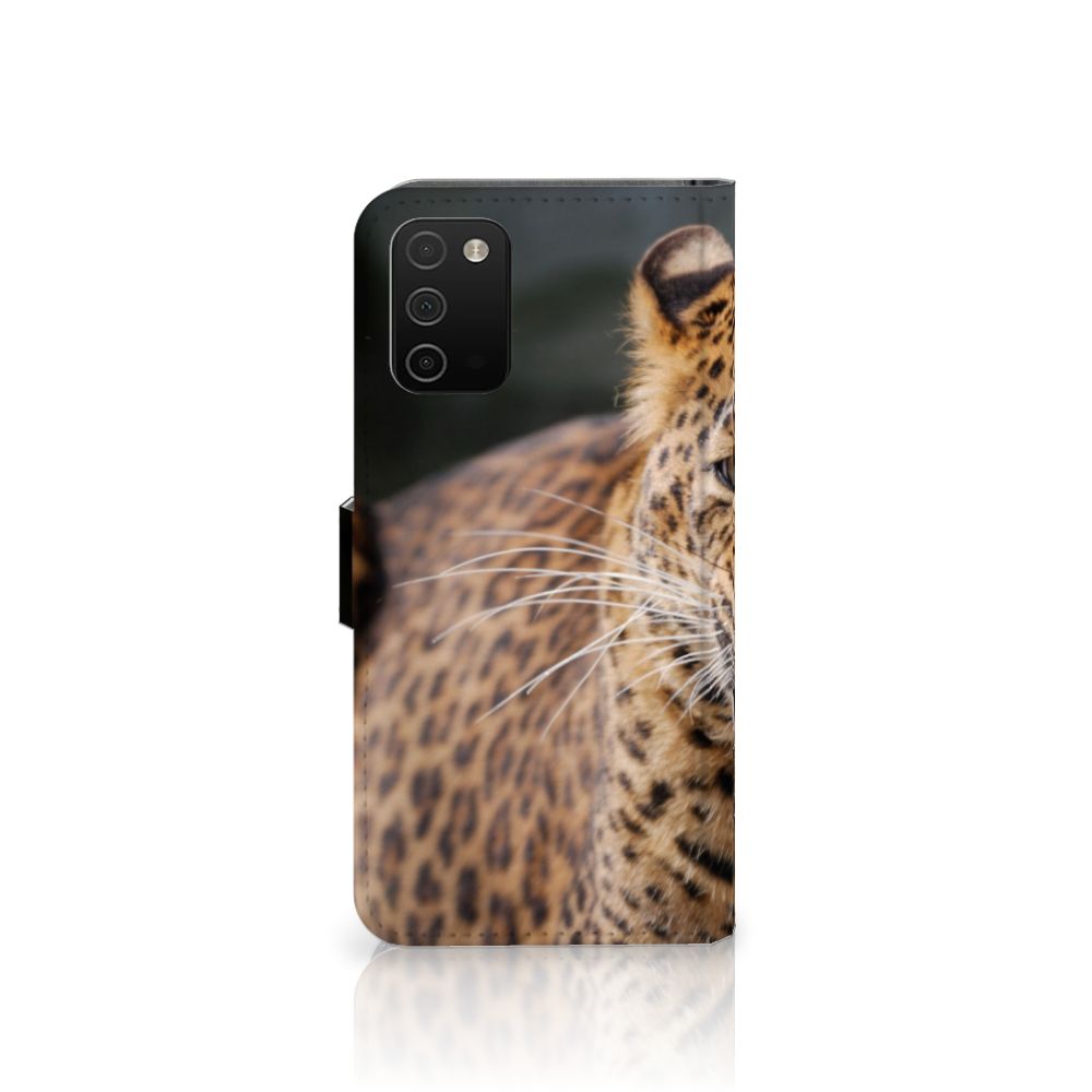 Samsung Galaxy A03s Telefoonhoesje met Pasjes Luipaard