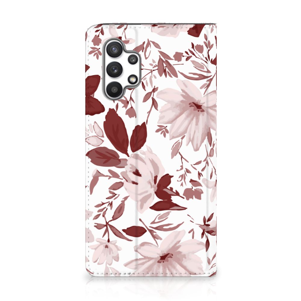 Bookcase Samsung Galaxy A32 4G | A32 5G Enterprise Editie Watercolor Flowers - B2C Telecom