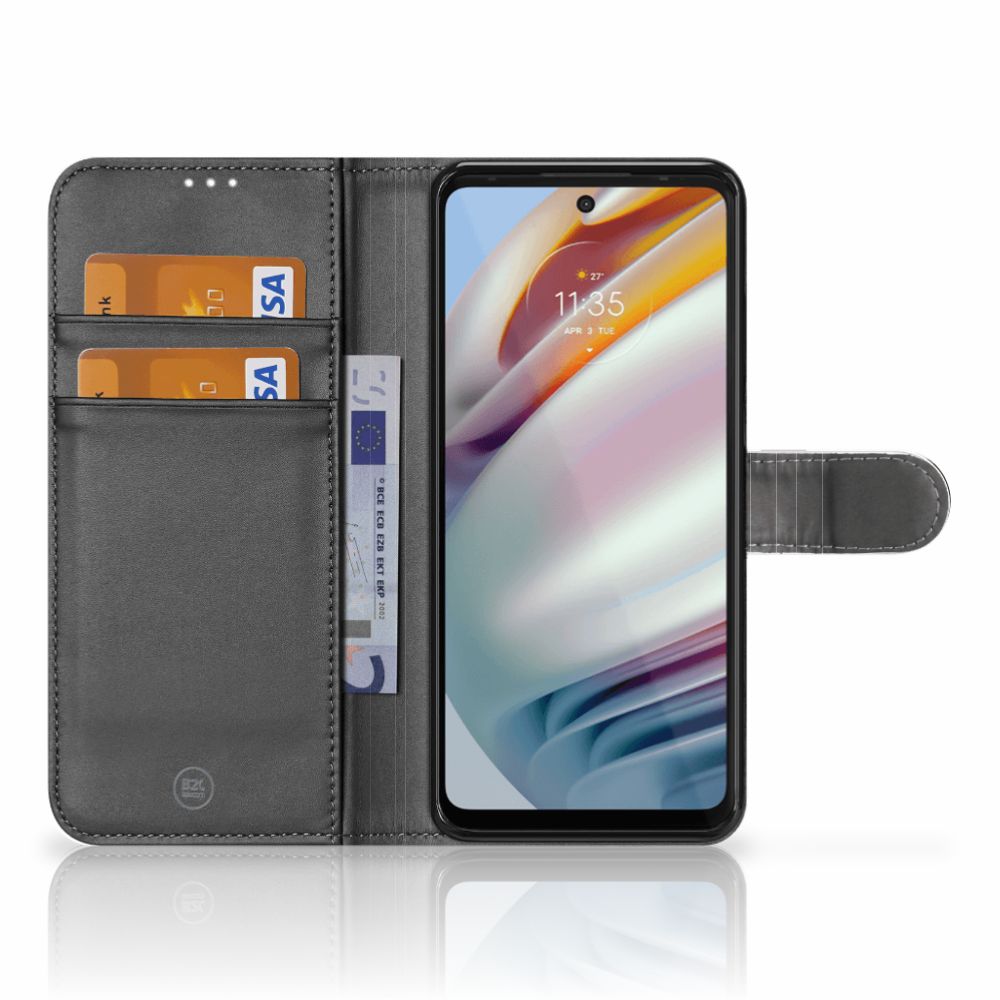 Motorola Moto G60 Telefoonhoesje met Pasjes Franse Bulldog