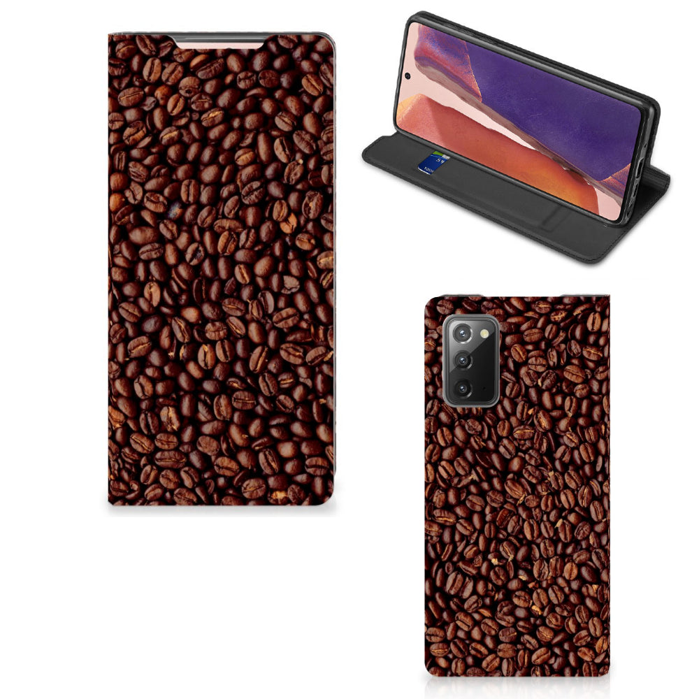 Samsung Galaxy Note20 Flip Style Cover Koffiebonen