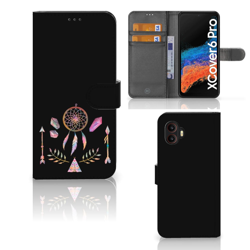 Samsung Galaxy Xcover 6 Pro Leuk Hoesje Boho Dreamcatcher