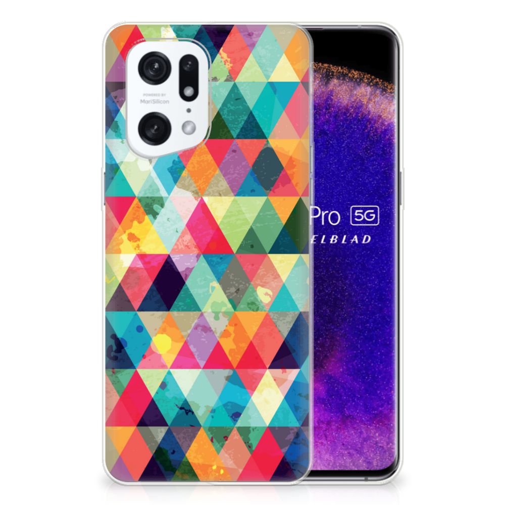 OPPO Find X5 Pro TPU bumper Geruit