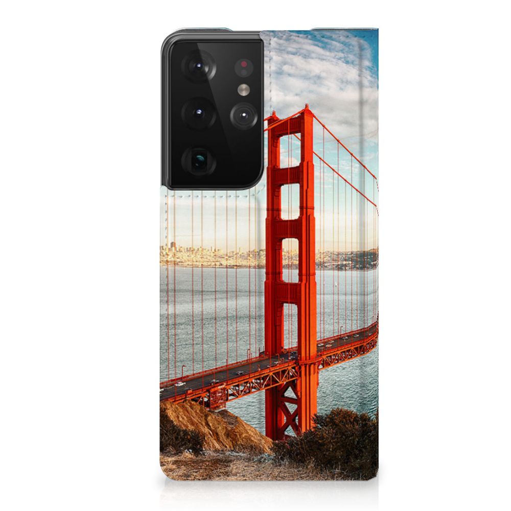 Samsung Galaxy S21 Ultra Book Cover Golden Gate Bridge - B2C Telecom