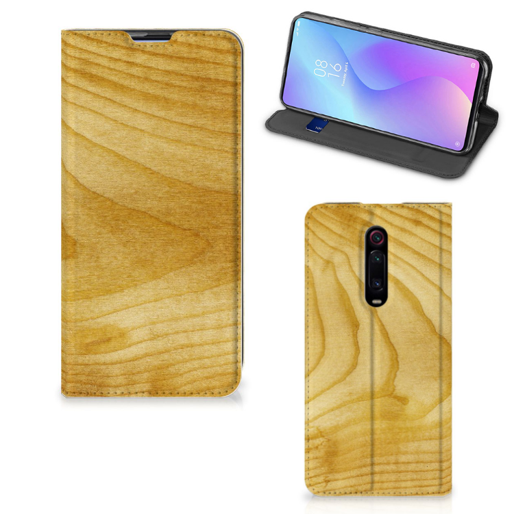 Xiaomi Redmi K20 Pro Book Wallet Case Licht Hout - B2C Telecom