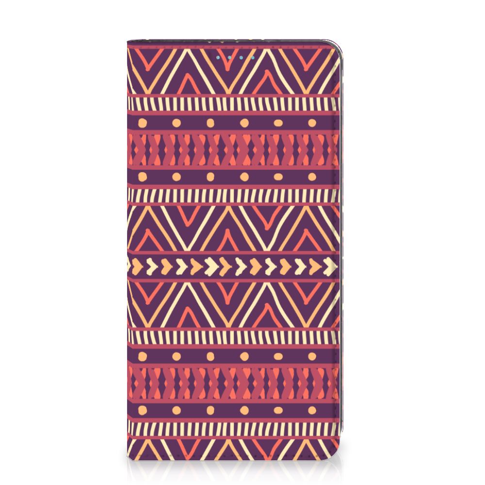 Samsung Galaxy A53 Hoesje met Magneet Aztec Paars