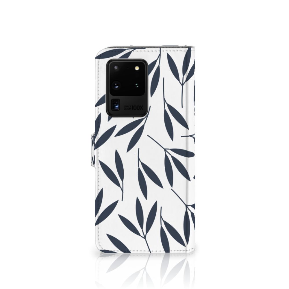 Samsung Galaxy S20 Ultra Hoesje Leaves Blue