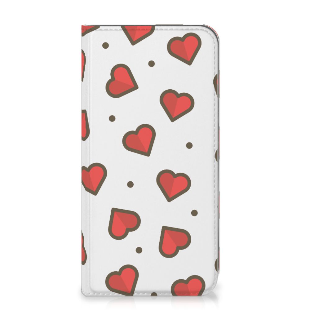 Apple iPhone Xs Max Hoesje met Magneet Hearts