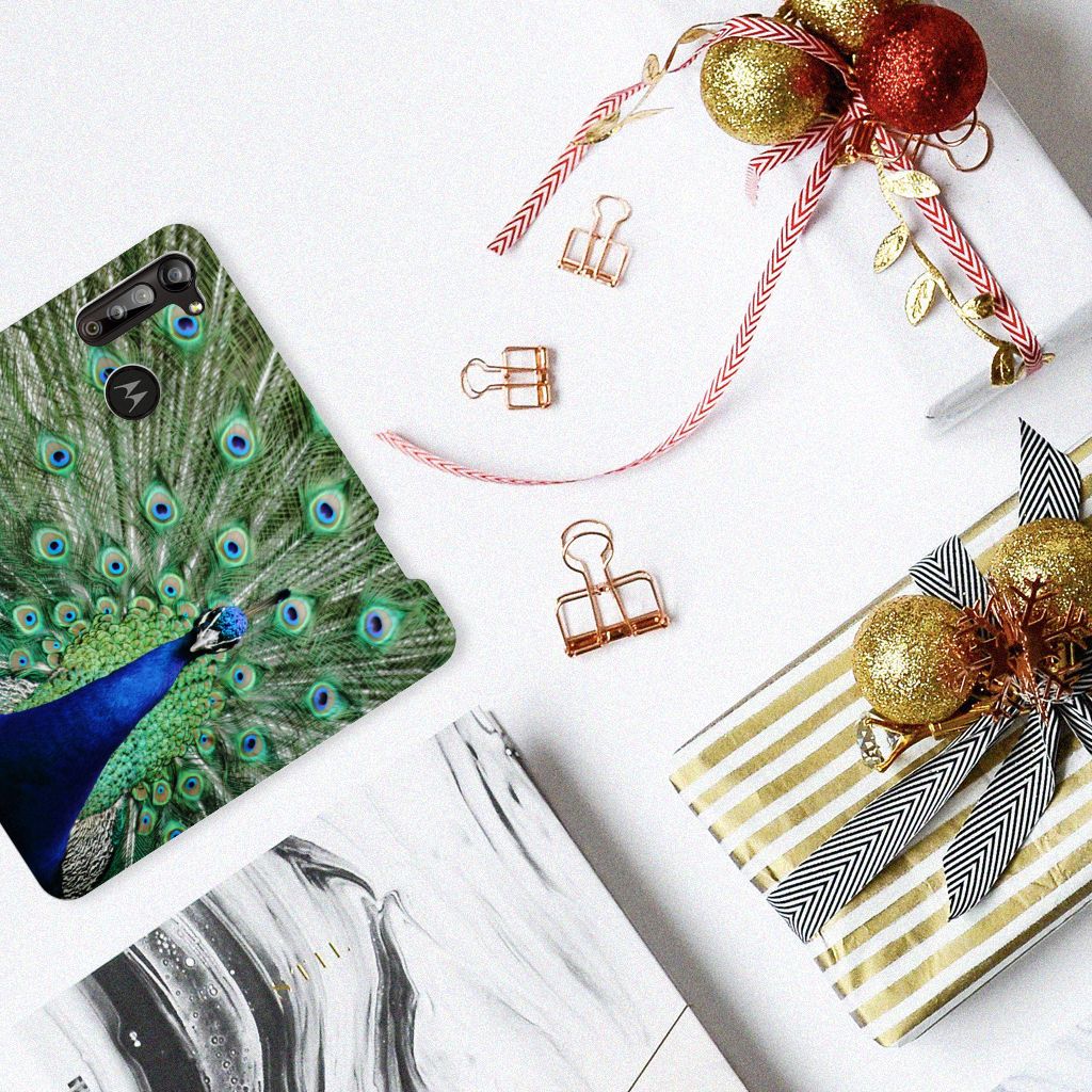 Motorola Moto G8 Power Hoesje maken Pauw - B2C Telecom