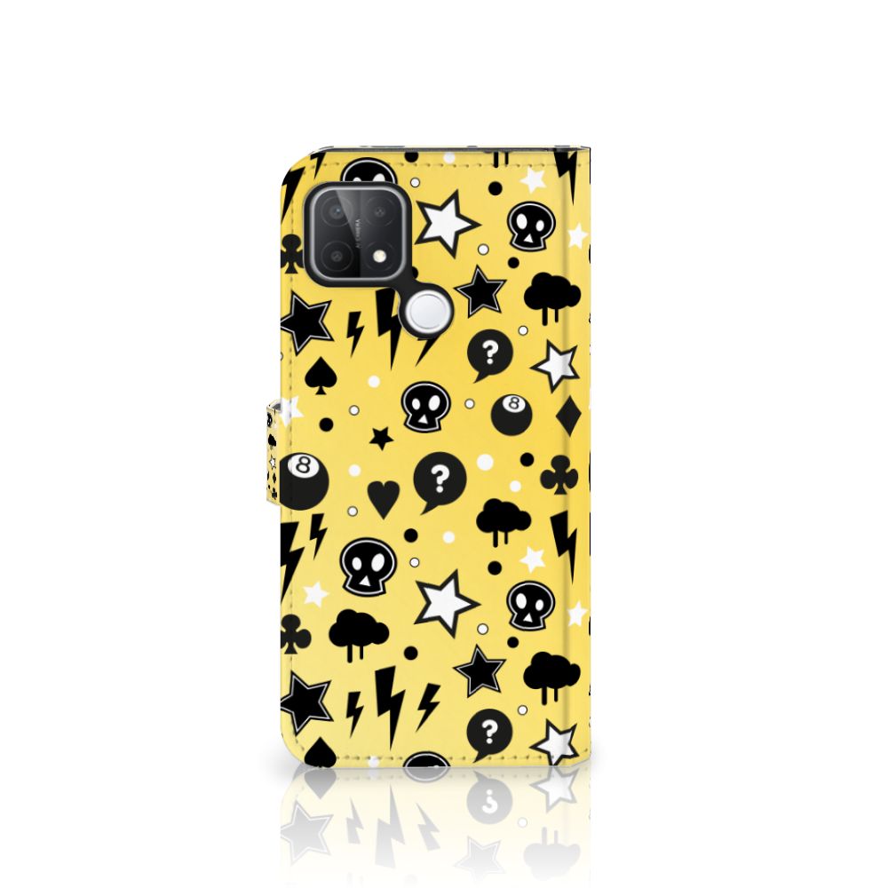 Telefoonhoesje met Naam OPPO A15 Punk Geel