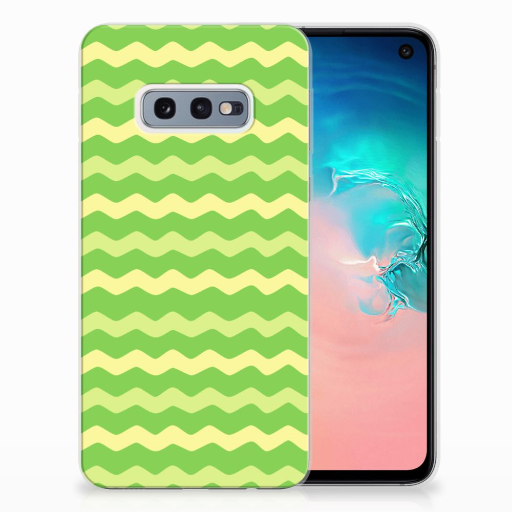 Samsung Galaxy S10e TPU bumper Waves Green