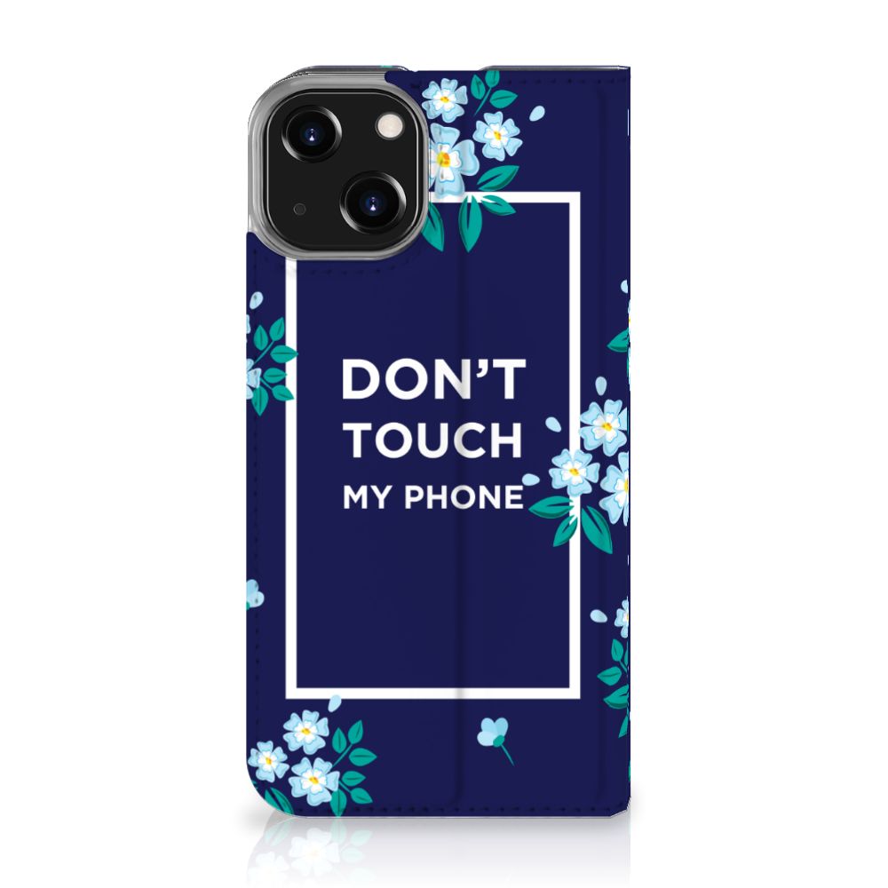iPhone 14 Design Case Flowers Blue DTMP