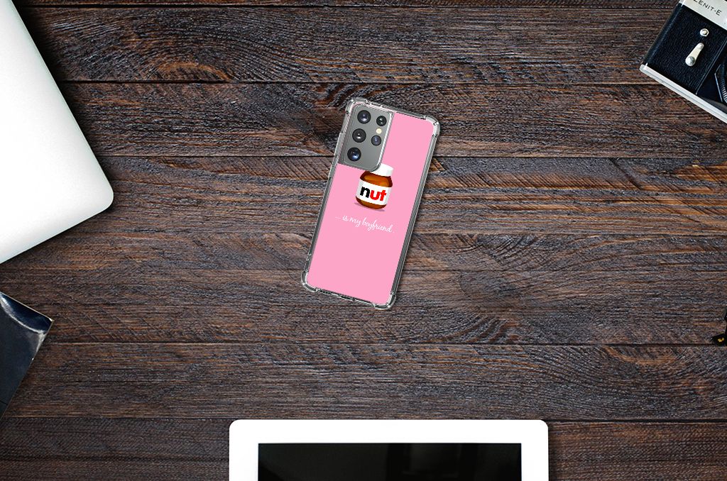 Samsung Galaxy S21 Ultra Beschermhoes Nut Boyfriend B2C Telecom