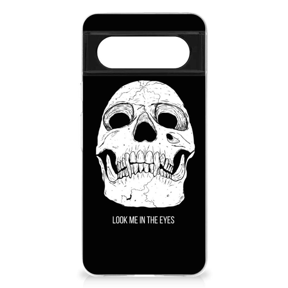 Silicone Back Case Google Pixel 8 Skull Eyes