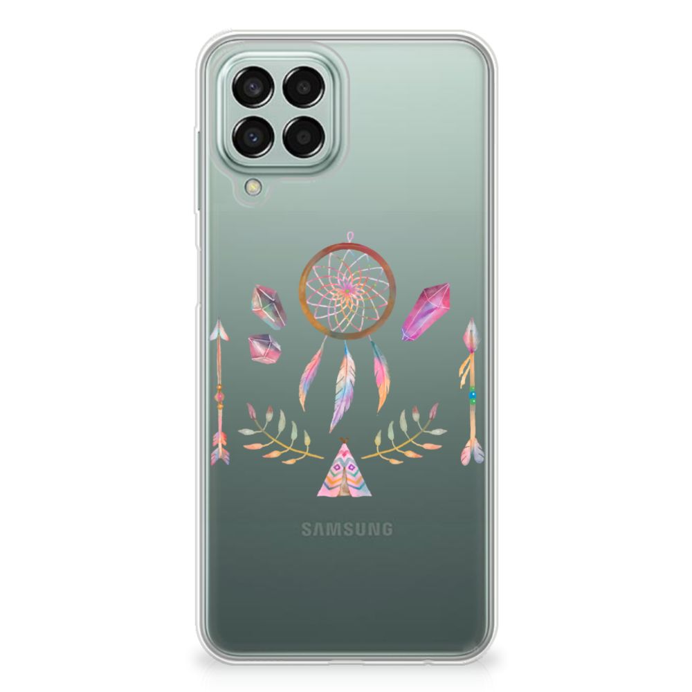 Samsung Galaxy M33 Telefoonhoesje met Naam Boho Dreamcatcher