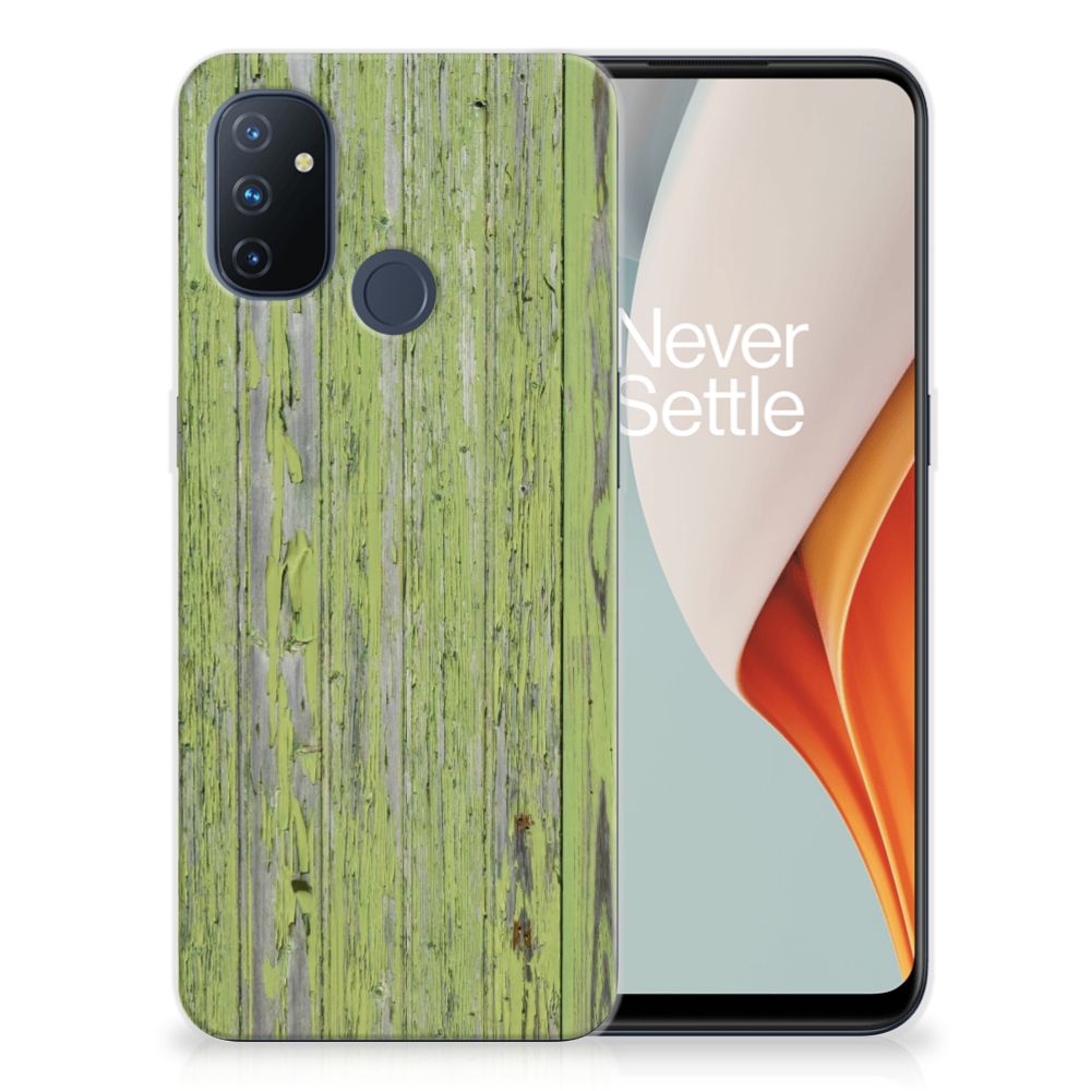 OnePlus Nord N100 Bumper Hoesje Green Wood