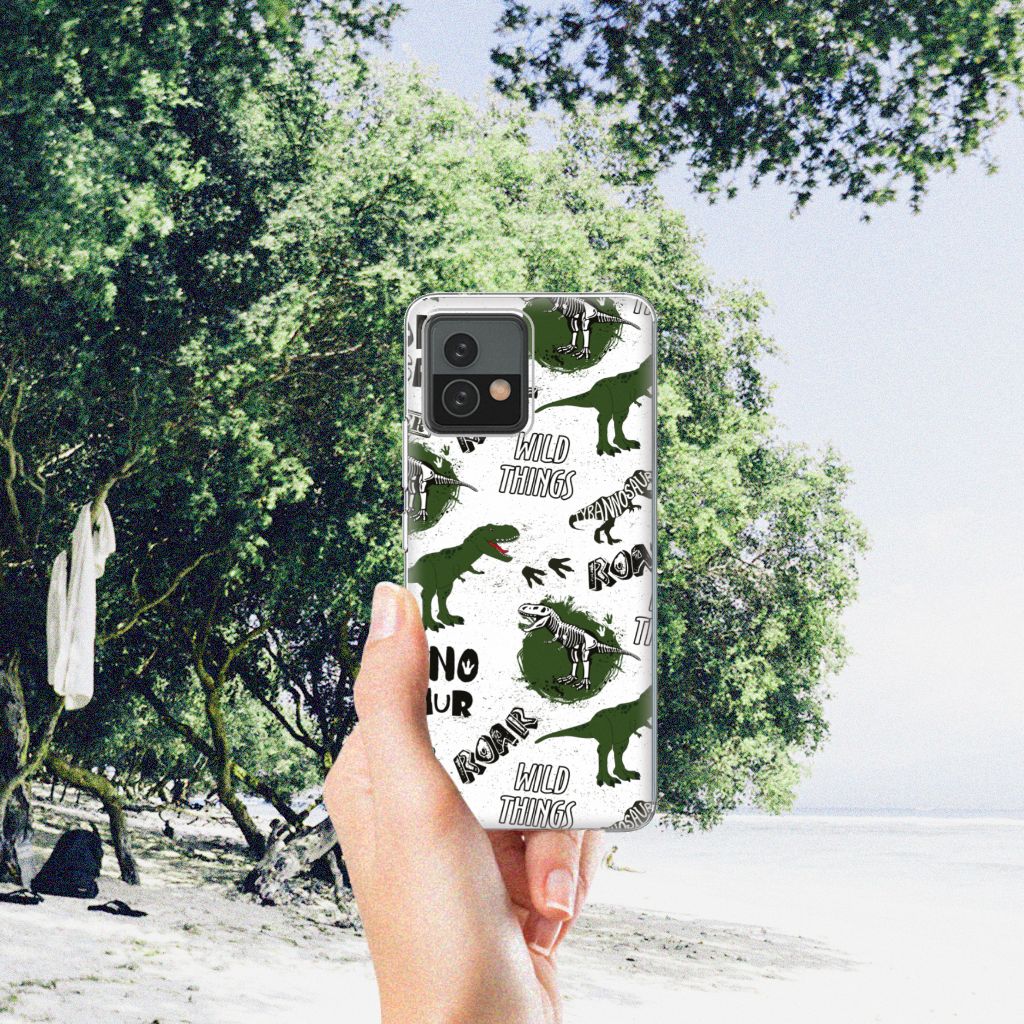 TPU Hoesje voor Motorola Moto G72 Dinosaurus B2C Telecom