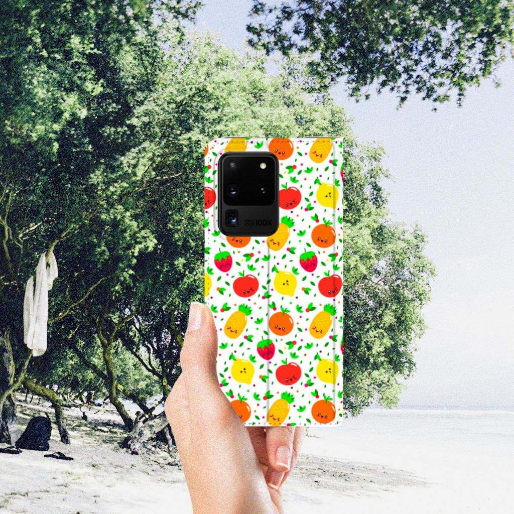 Samsung Galaxy S20 Ultra Flip Style Cover Fruits - B2C Telecom