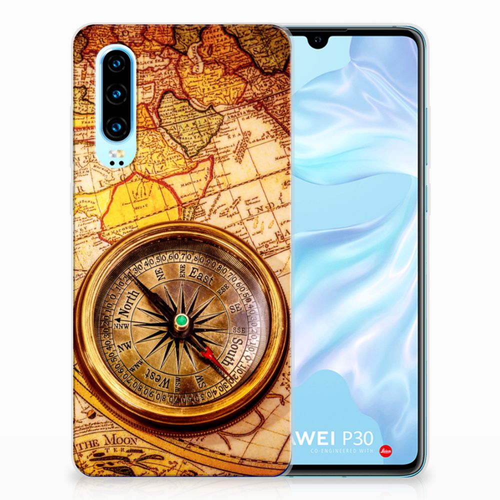 Huawei P30 Siliconen Back Cover Kompas