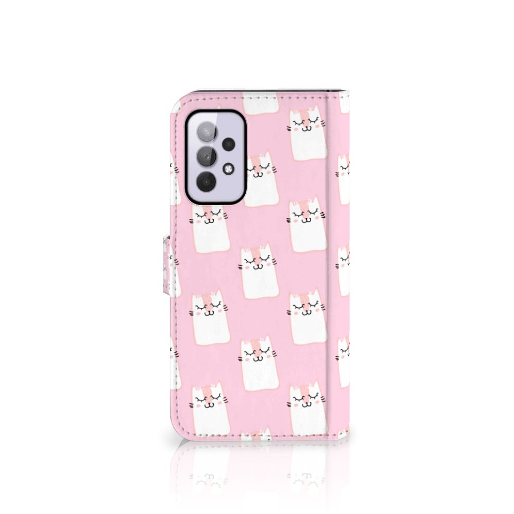 Samsung Galaxy A33 5G Telefoonhoesje met Pasjes Sleeping Cats