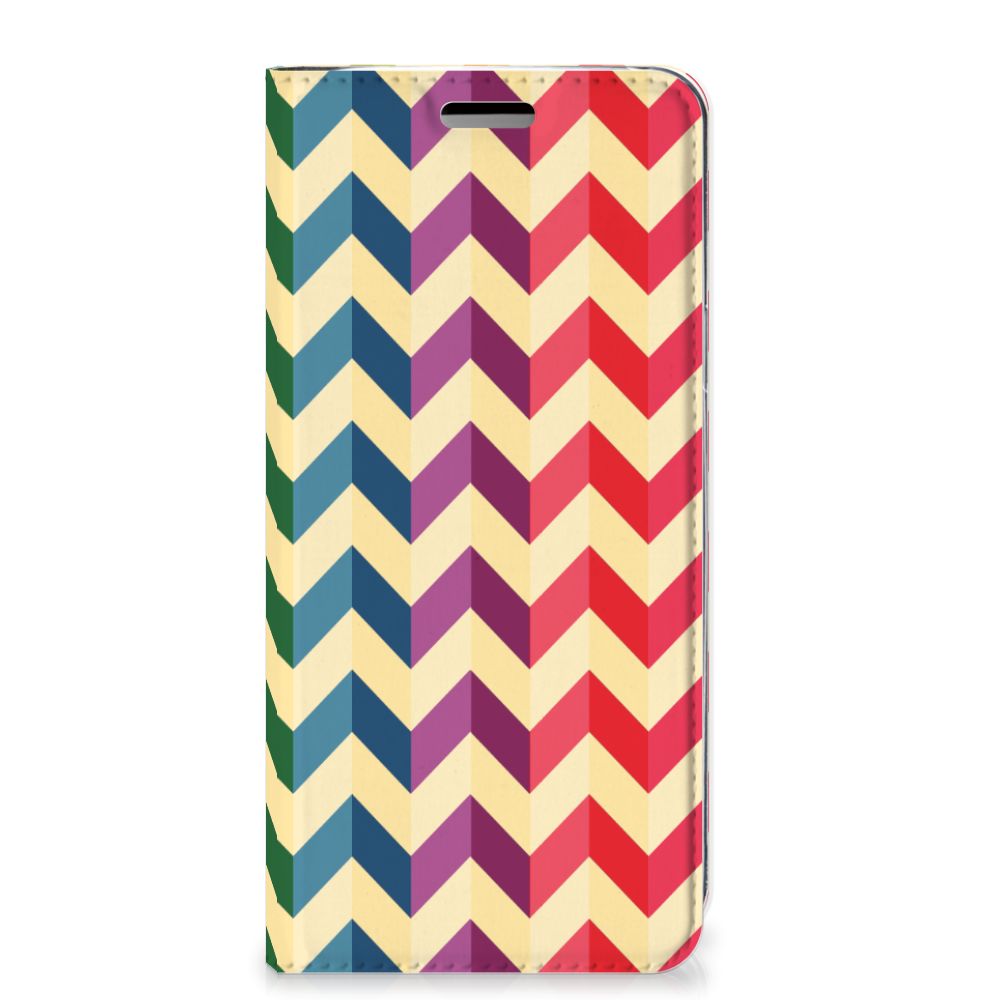 Samsung Galaxy S9 Hoesje met Magneet Zigzag Multi Color