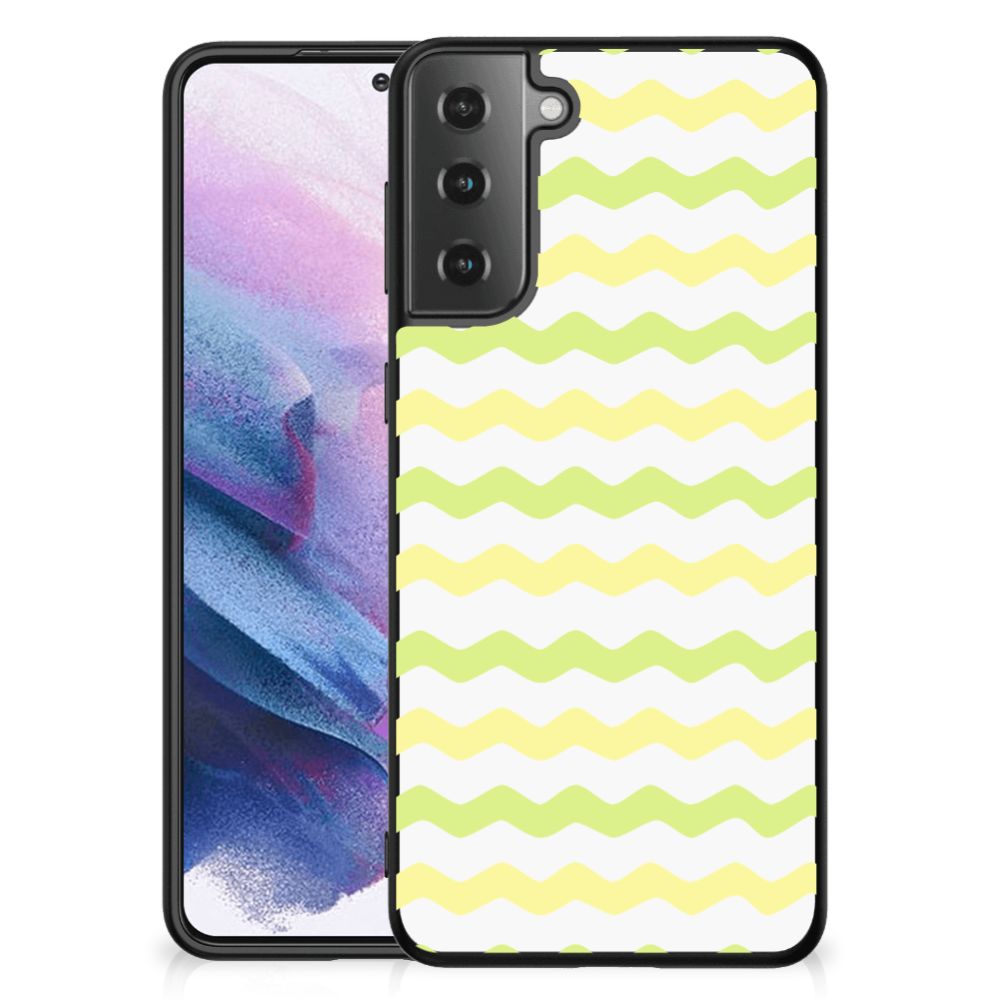 Samsung Galaxy S21 Plus Back Case Waves Yellow