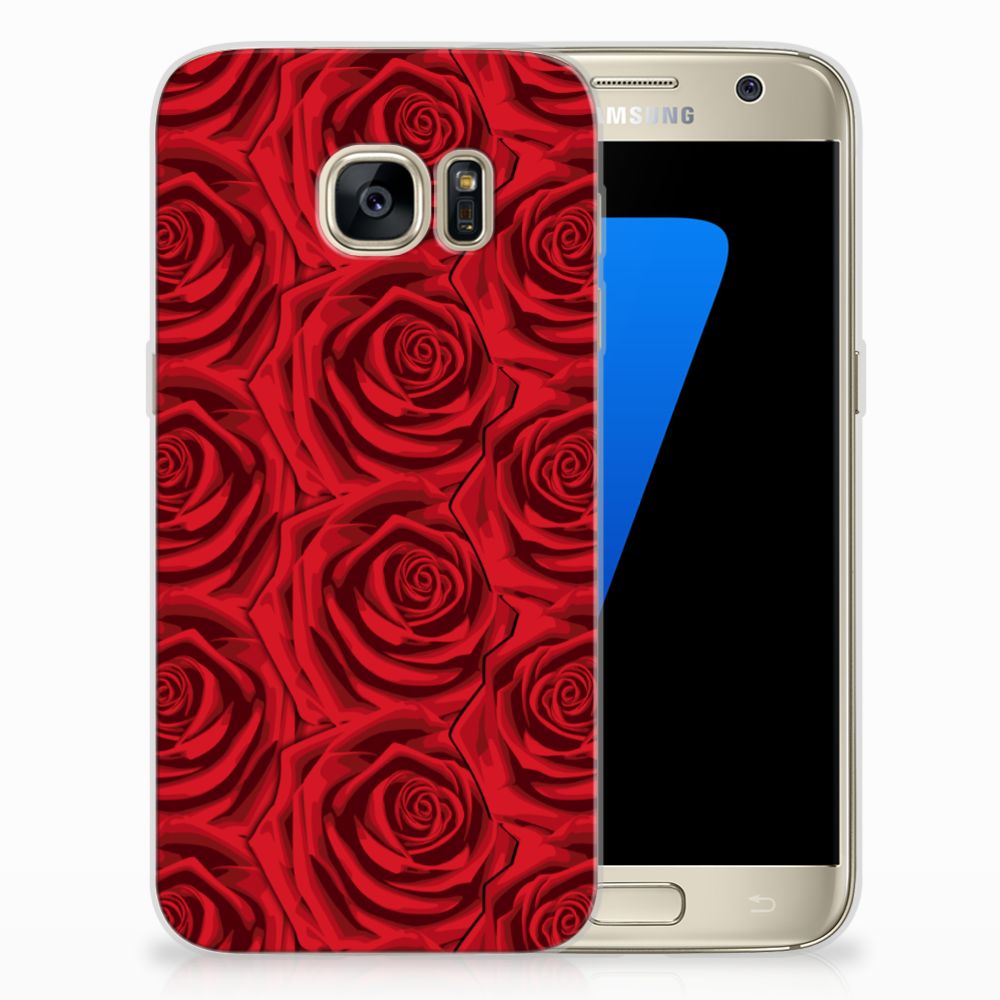 Samsung Galaxy S7 TPU Case Red Roses