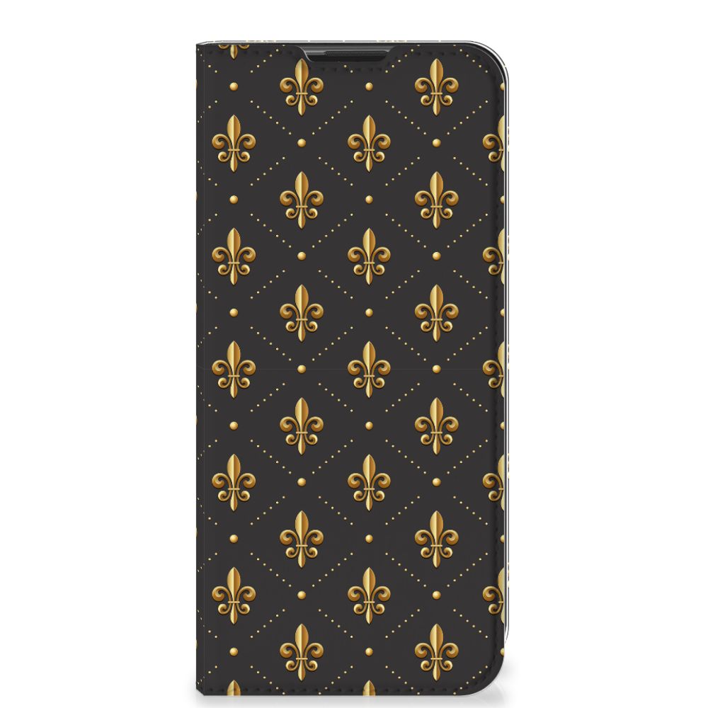 Motorola Moto G9 Play Hoesje met Magneet Franse Lelie - B2C Telecom