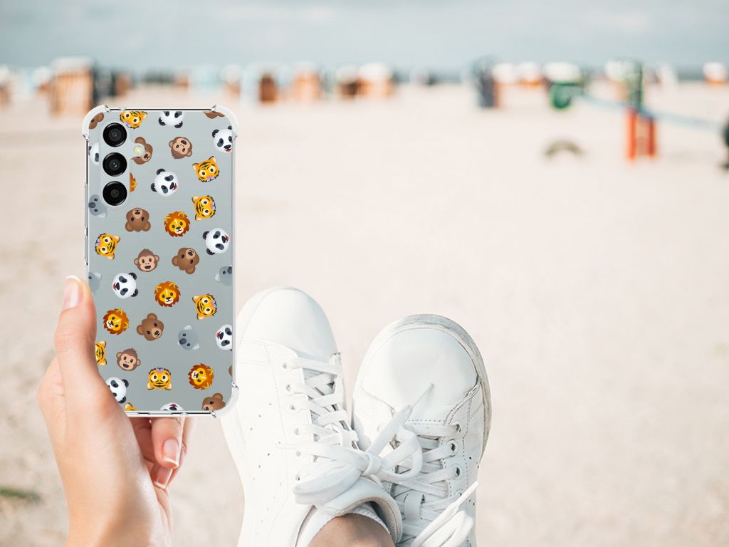 Doorzichtige Silicone Hoesje voor Samsung Galaxy A54 Dieren Emojis B2C Telecom