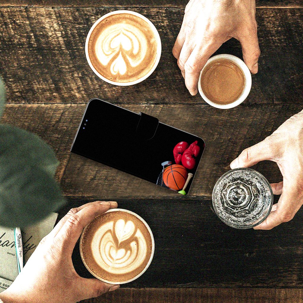 Motorola G8 Power Lite Wallet Case met Pasjes Sports