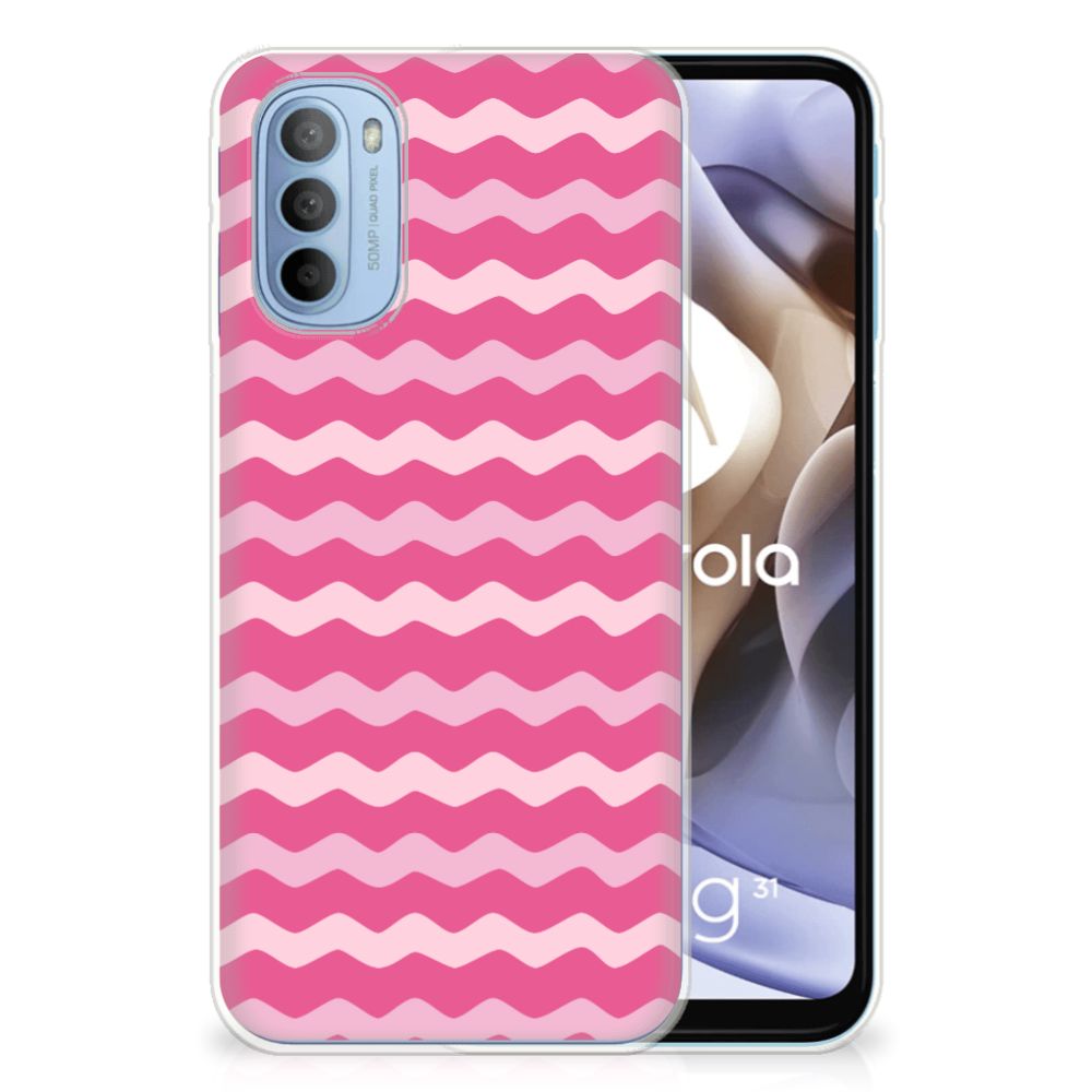 Motorola Moto G31 | G41 TPU bumper Waves Pink B2C Telecom