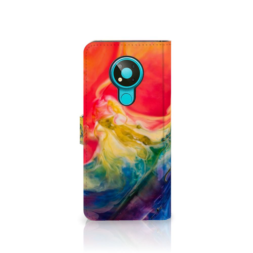 Hoesje Nokia 3.4 Watercolor Dark
