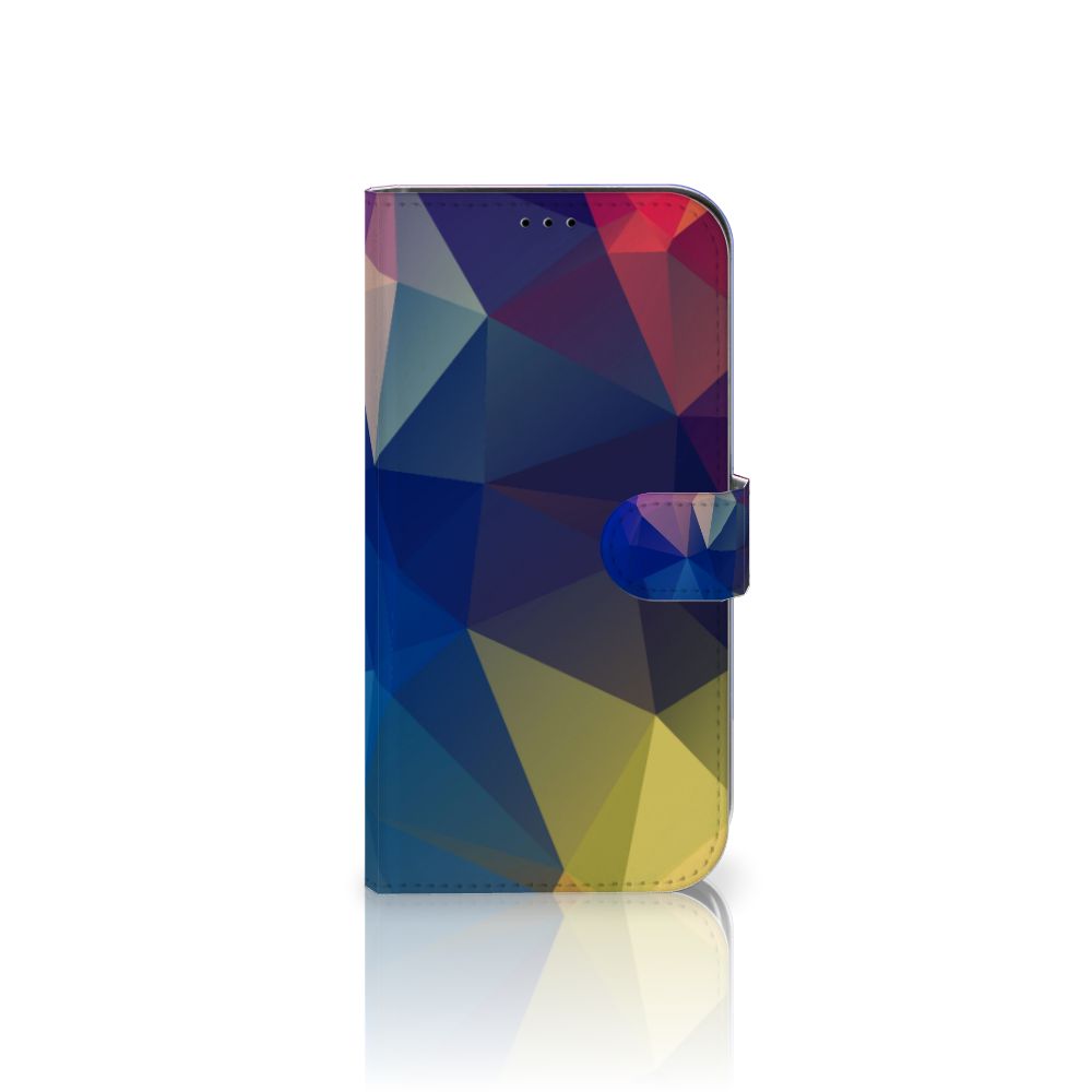 iPhone 13 Pro Max Book Case Polygon Dark