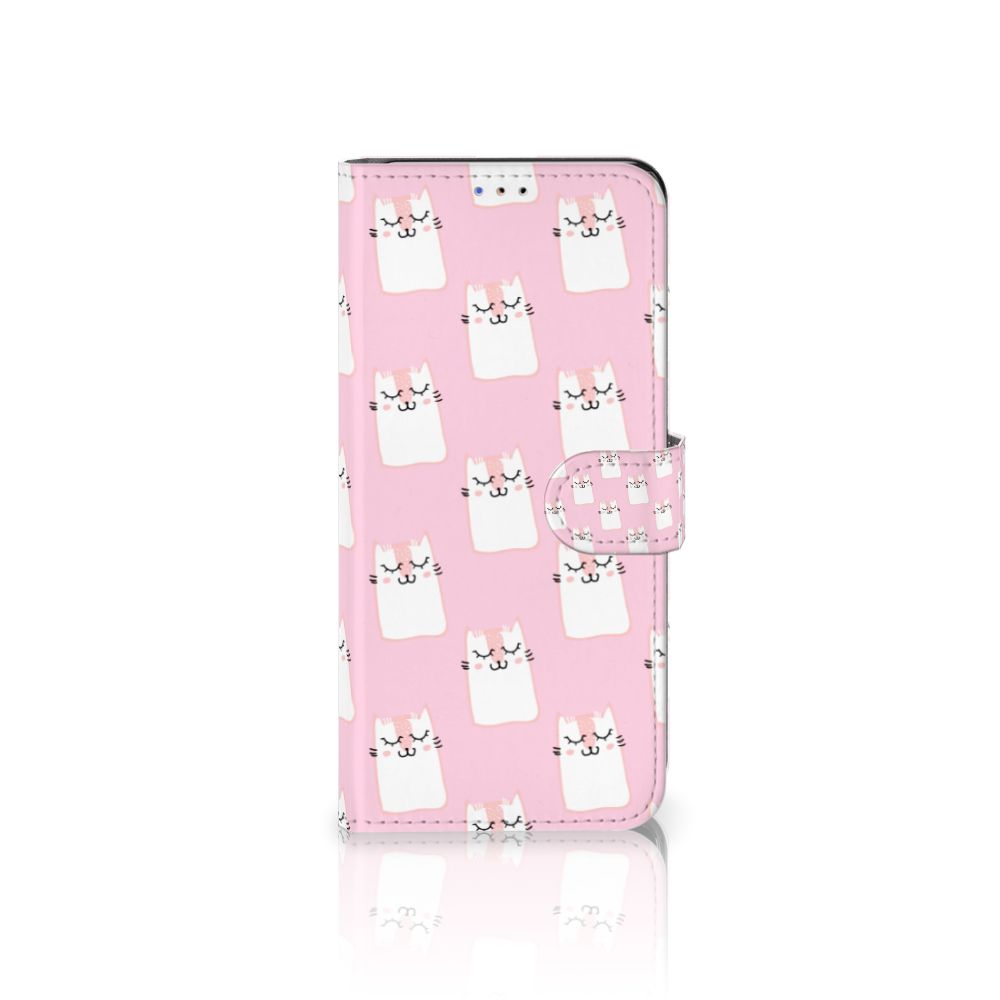 Samsung Galaxy A20s Telefoonhoesje met Pasjes Sleeping Cats