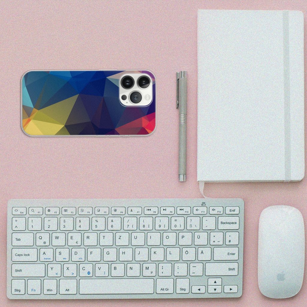 iPhone 13 Pro Max TPU Hoesje Polygon Dark B2C Telecom