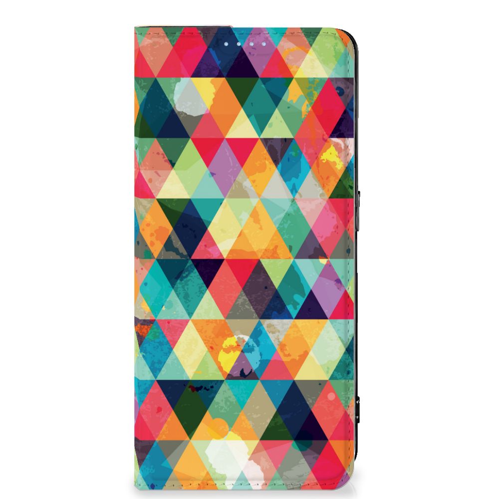 OPPO Reno8 Pro Hoesje met Magneet Geruit - B2C Telecom