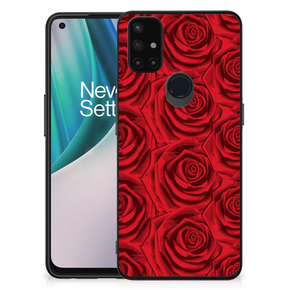 OnePlus Nord N10 5G Bloemen Hoesje Red Roses