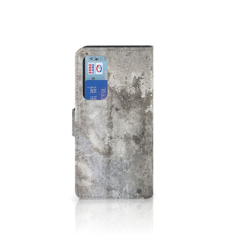 Huawei P40 Bookcase Beton Print