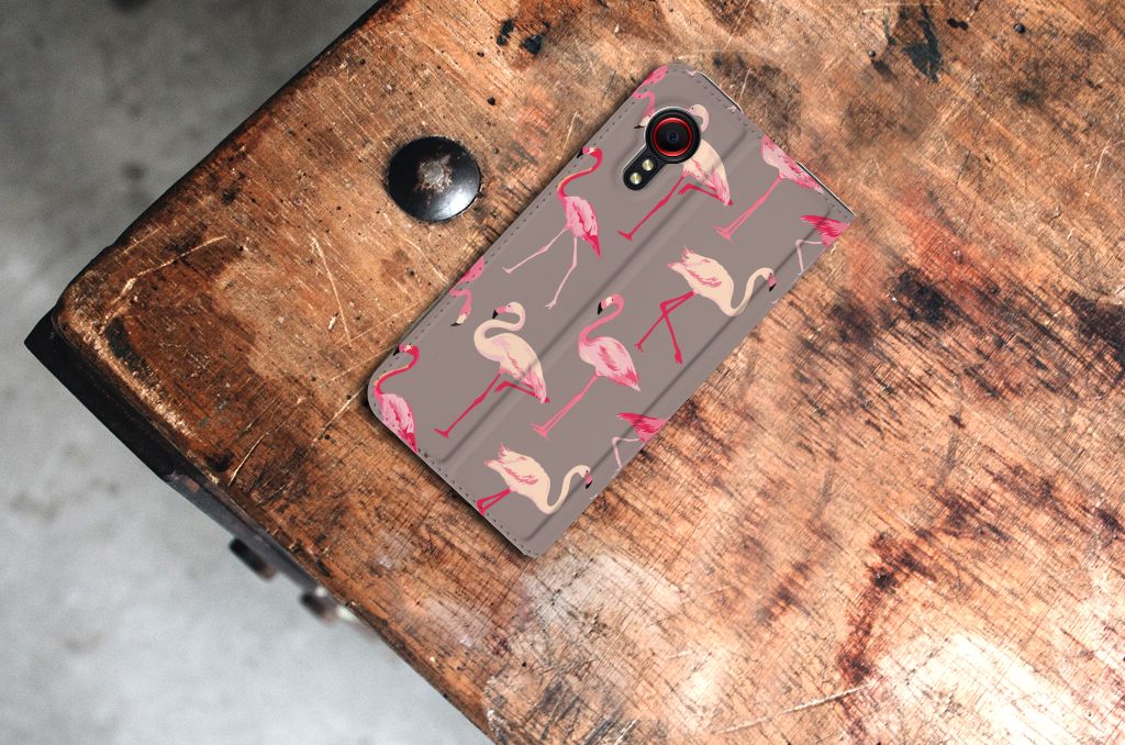 Samsung Galaxy Xcover 5 Hoesje maken Flamingo - B2C Telecom