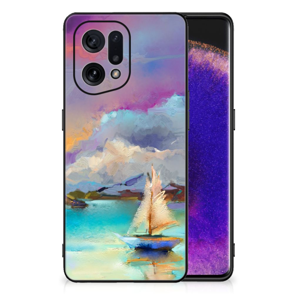 Kleurrijke Telefoonhoesje OPPO Find X5 Boat B2C Telecom